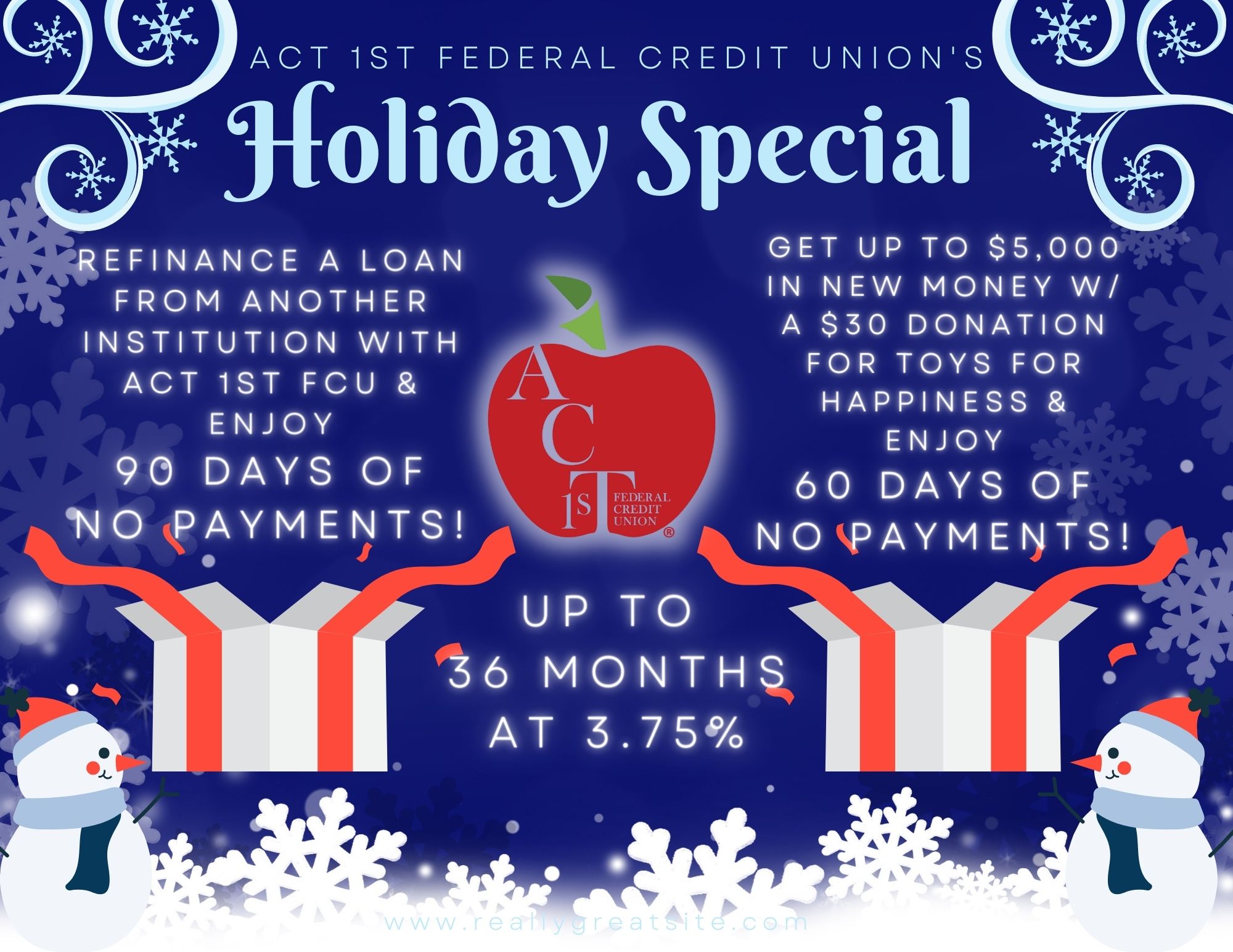 Christmas Special ACT 1st Federal Credit Union christmas-special-act-1st-federal-credit-union